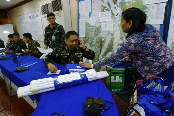 Deployment of SatPhone thru Philippine Air Force _ Mactan Airbase_Hagupit
